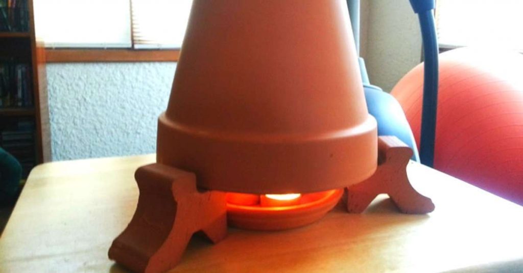 terracotta tealight heater